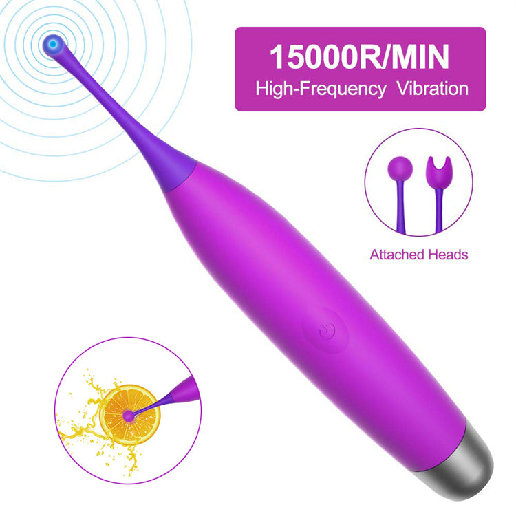 10 fréquence fort choc Silicone cri orgasme Sexy clitoris bâton Clitoris stimuler Massage vibrateur pour les femmes haute marée stylo