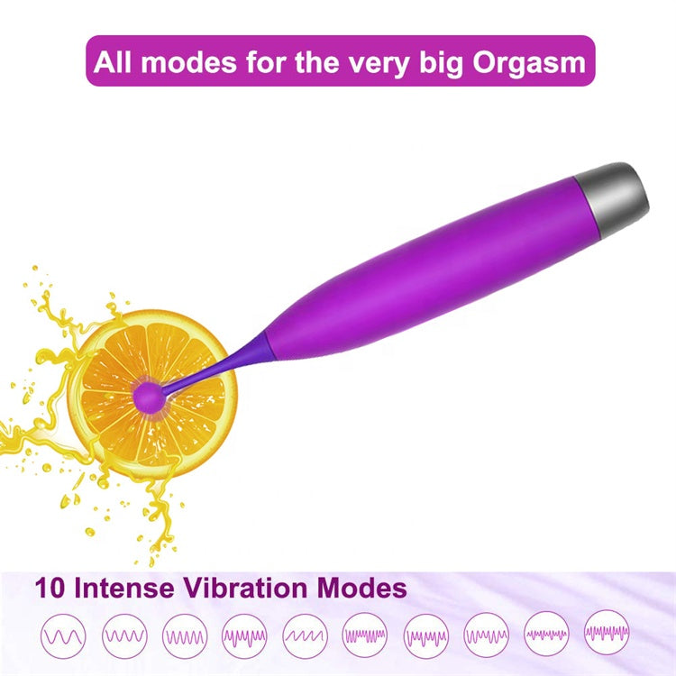 10 fréquence fort choc Silicone cri orgasme Sexy clitoris bâton Clitoris stimuler Massage vibrateur pour les femmes haute marée stylo