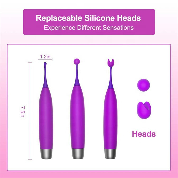 10 fréquence fort choc Silicone cri orgasme Sexy clitoris bâton Clitoris stimuler Massage vibrateur pour les femmes haute marée stylo